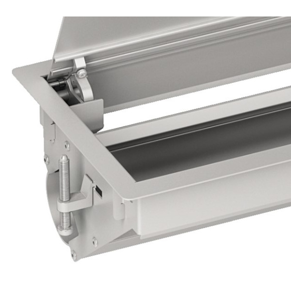 Лючок с розеточным блоком Schneider Electric ISM20410 на 5 постов 45х45 - фото №1