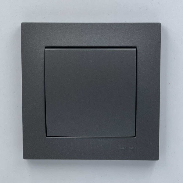 Вимикач EL-BI VEGA антрацит матовий 1-кл ( 510-016700-200 )