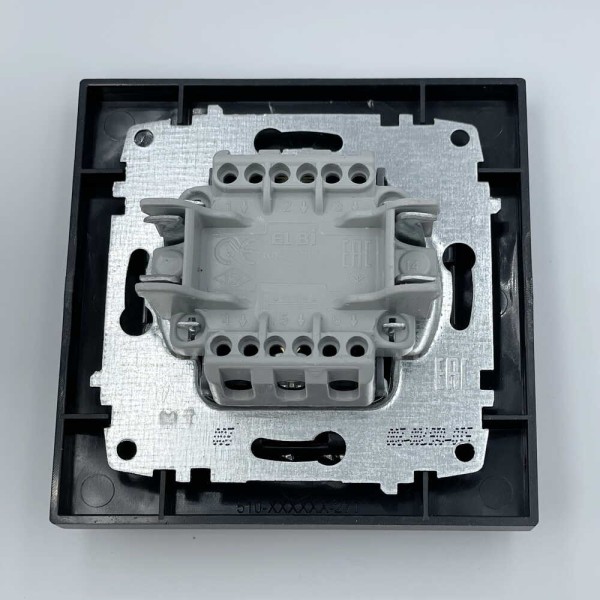 Вимикач EL-BI VEGA антрацит матовий 1-кл ( 510-016700-200 ) - фото №2