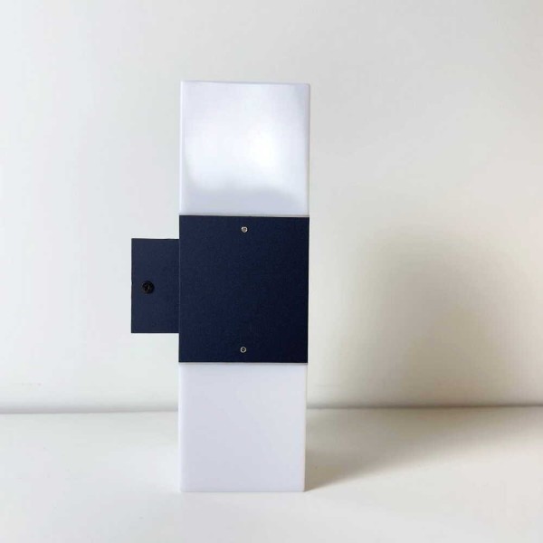 Светильник фасадный Violux QUADRO-2D 2х20Вт E27 ІР44 черный ( 500250 ) - фото №5