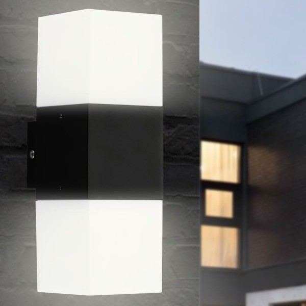 Светильник фасадный Violux QUADRO-2D 2х20Вт E27 ІР44 черный ( 500250 ) - фото №8