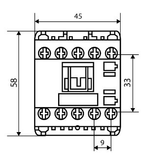 Мініконтактор Аско-Укрем ПМ 0-06-10 M7 220В LC1-K0610 (A0040010037) - фото №3