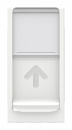 Одинарна комп'ютерна розетка Schneider Electric NU341018 RJ45 cat.5e UTP із полем для напису 1М (біла) - фото №2