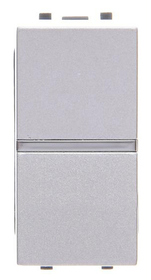 Вимикач ABB Zenit 2CLA210100N1301 N2101 PL 1М (срібло) - фото №1