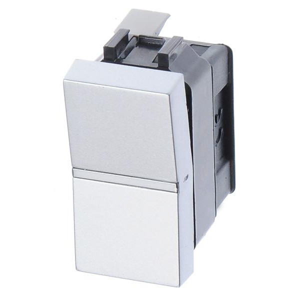 Вимикач ABB Zenit 2CLA210100N1301 N2101 PL 1М (срібло) - фото №3