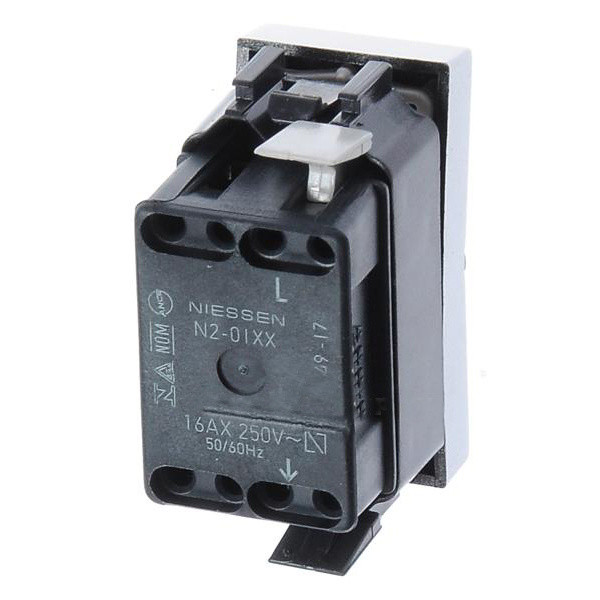 Вимикач ABB Zenit 2CLA210100N1301 N2101 PL 1М (срібло) - фото №4