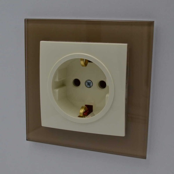 Розетка Nilson Touran кремова 1-на з заземленням ( 24121017 ) - фото №9