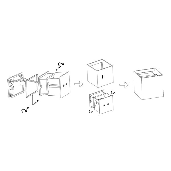 Светильник фасадный Violux ECLIPSE-S 12W 3000-6500K 530Lm IP65 антрацит ( 500570 ) - фото №2