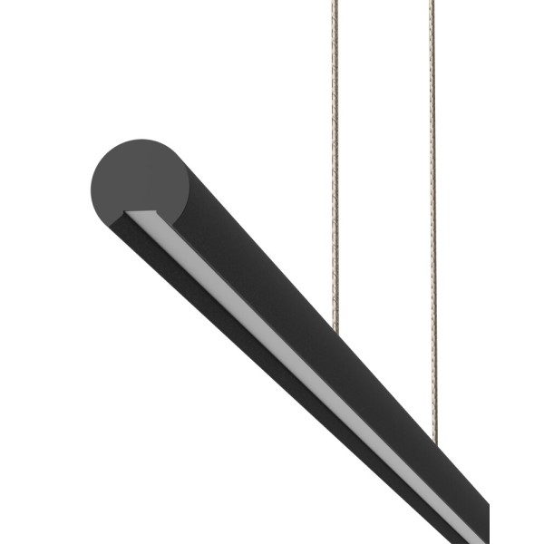 Підвісний світильник, люстра Kloodi KD-PENTA3630 1200 30W CCT BK LED 3000K/4000K/6000K 2400Lm IP20 чорний - фото №1