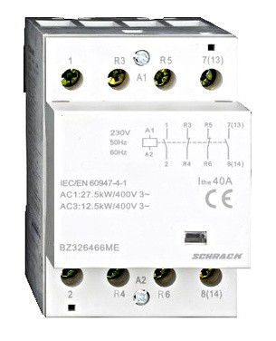 Контактор 40А 2НО+2НЗ 230В AC Schrack