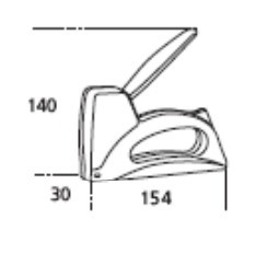 Степлер MILES TP-5525/C 6-10мм - фото №1