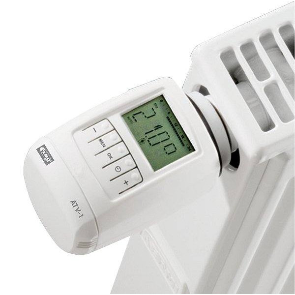 Термоголовка для радіаторів Elko-Ep ATV-1 (цифрова, автономна) - фото №1