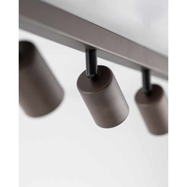 Светильник поворотный, спот TK Lighting 6184 Top GU10 8x10W IP20 коричневый - фото №1