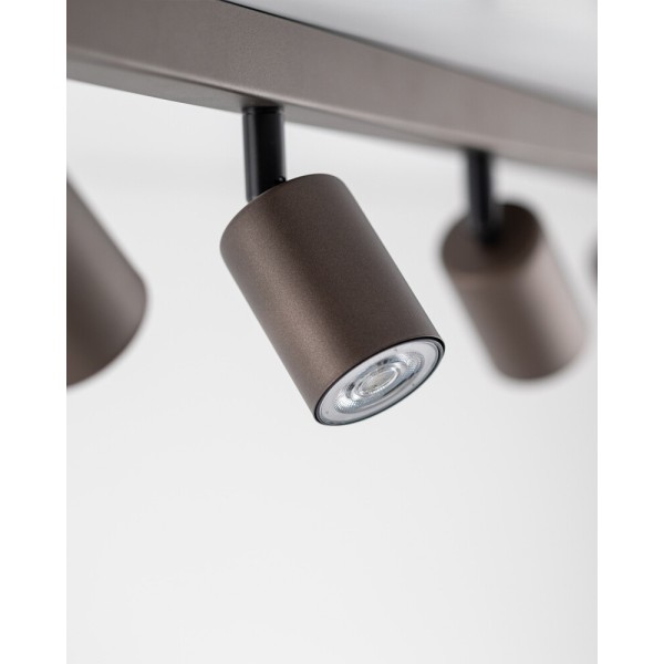 Светильник поворотный, спот TK Lighting 6184 Top GU10 8x10W IP20 коричневый - фото №2