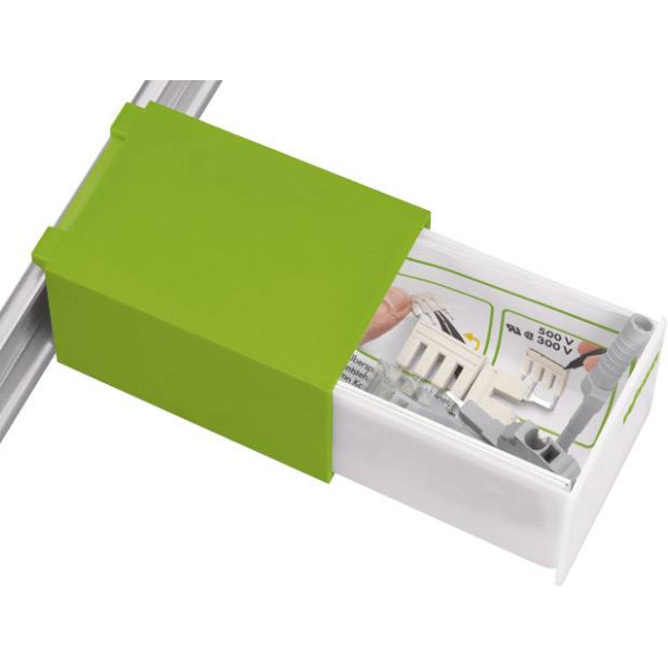 Выдвижная секция потайного хранения Wago 709-591 на DIN рейку в модульный щиток