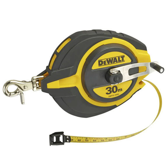 Вимірювальна рулетка DeWALT DWHT0-34093 Steel 30мх10мм прогумований литий корпус