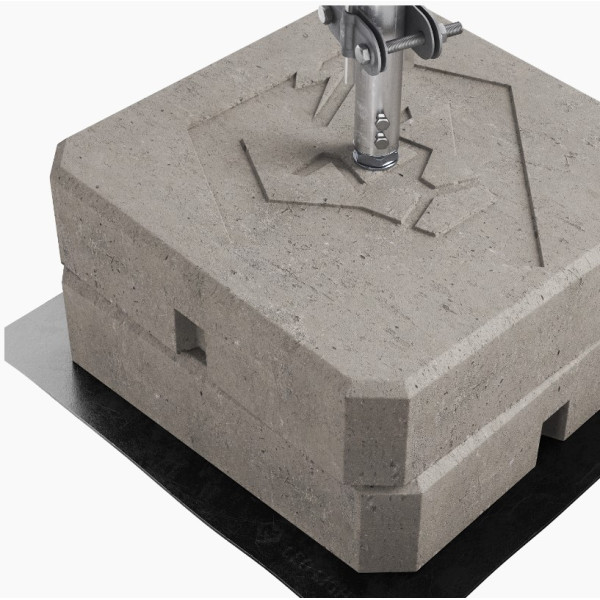 Блискавкоприймач Leo Lightman 4м Al з бетонною основою (407406) - фото №3