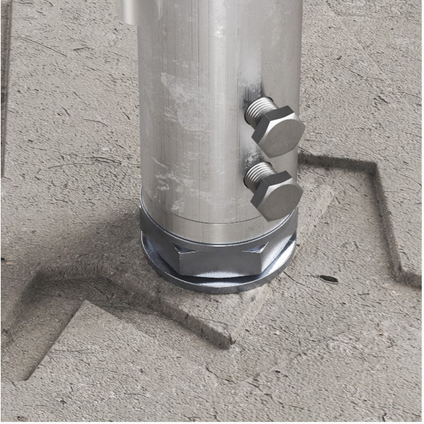 Блискавкоприймач Leo Lightman 4м Al з бетонною основою (407406) - фото №4