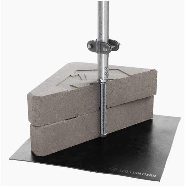 Блискавкоприймач Leo Lightman 4м Al з бетонною основою (407406) - фото №5