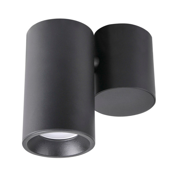 Светильник поворотный, спот Goldlux 315403 Hobro GU10 1x10W IP20 Черный - фото №1