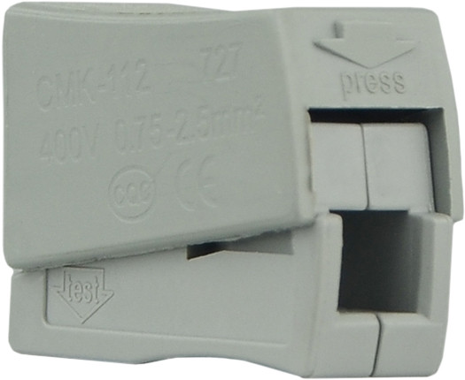 Клеммник для светильников CMK-112 Аско-Укрем серый (A0130010087) - фото №1