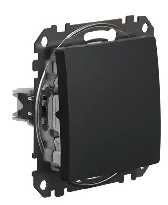Выключатель Schneider Electric Sedna Design & Elements черный SDD114101 - фото №1