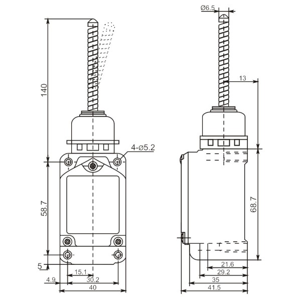 Кінцевий вимикач Promfactor FLS15M41267 - фото №1