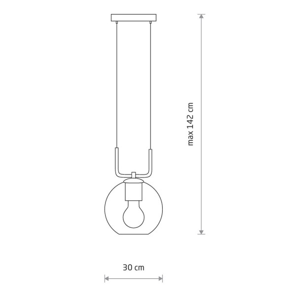 Подвесной светильник, люстра Nowodvorski 9364 Monaco E27 1x25W IP20 черный - фото №1