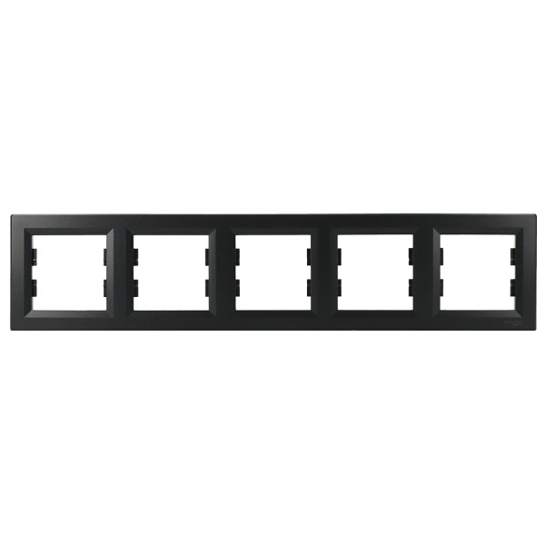 Рамка на 5 мест антрацит Asfora, EPH5800571