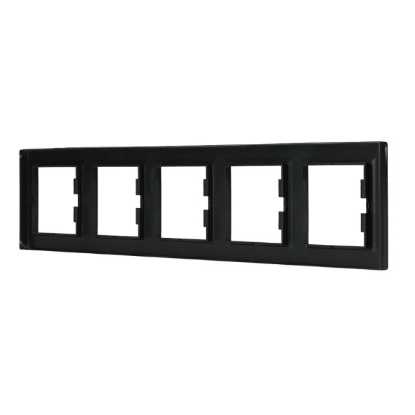 Рамка на 5 мест антрацит Asfora, EPH5800571 - фото №3