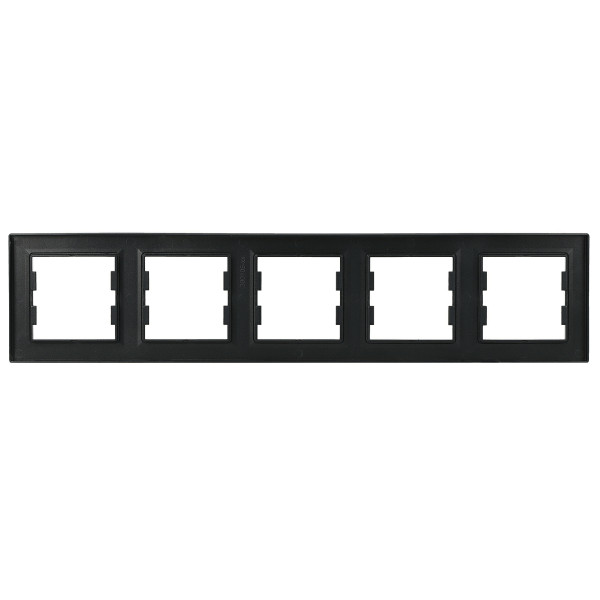 Рамка на 5 мест антрацит Asfora, EPH5800571 - фото №4