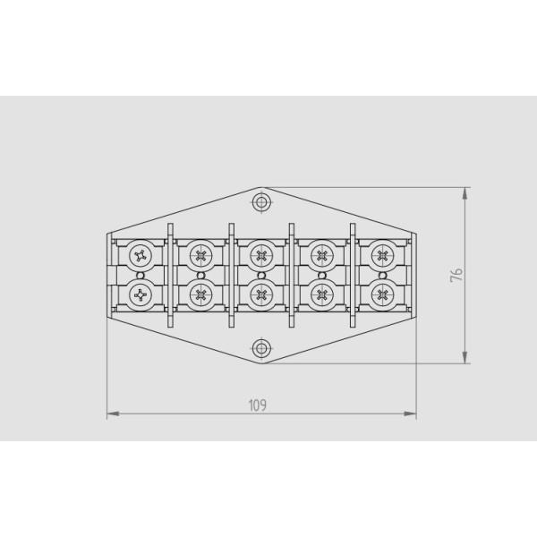 Клемна колодка у корпусі Elektro-Plast 5х16 мм.кв. 380В - фото №1