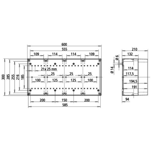 Вологозахищена розподільна коробка Spelsberg AKL 3-gh (sp74290301) IP65 - фото №3