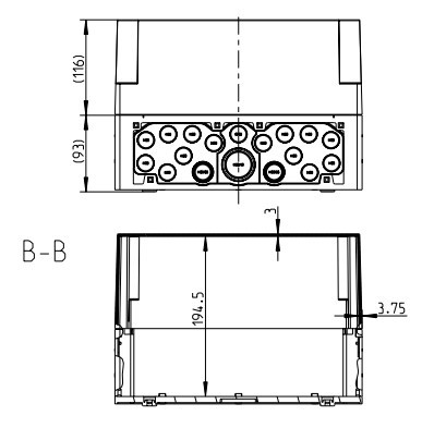 Вологозахищена розподільна коробка Spelsberg AKL 3-gh (sp74290301) IP65 - фото №4