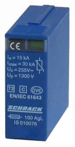 Модуль защитного разрядника Schrack IS010076 IS 255В 15кА класс C