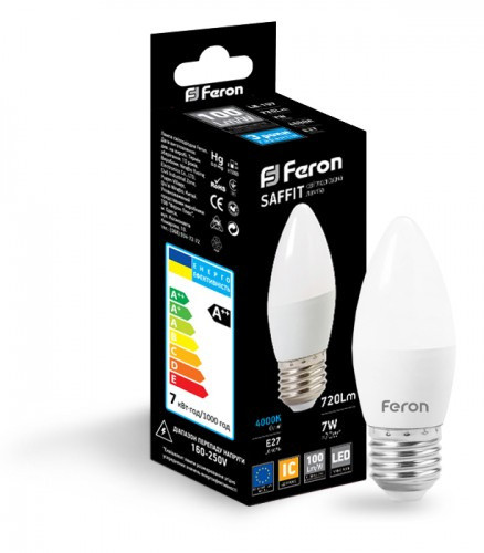 Світлодіодна лампа Feron LB-197 7Вт 4000К Е27 - фото №1