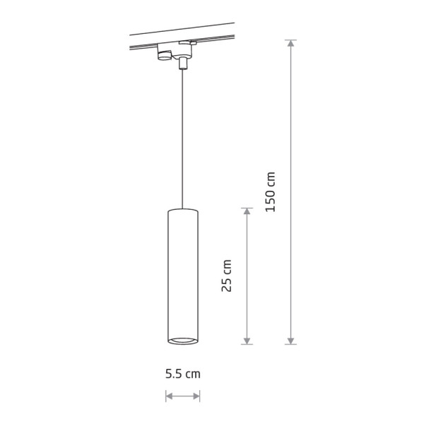 Трековий світильник Nowodvorski 9338 Profile Eye GU10 1x10W IP20 чорний - фото №3