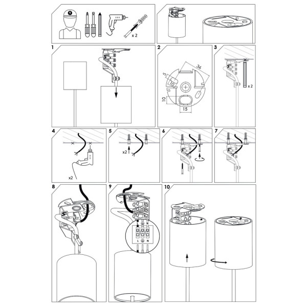 Трековий світильник Nowodvorski 9338 Profile Eye GU10 1x10W IP20 чорний - фото №4
