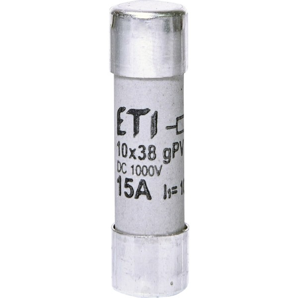 Запобіжник ETI 002625112 CH 10x38 gPV 15A 1000V (10kA) UL