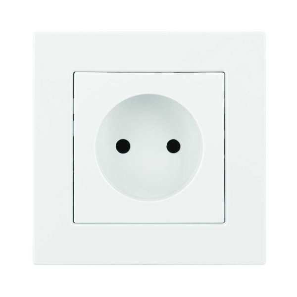 Розетка Nilson Moda біла 1-на без заземлення ( 21111015 )
