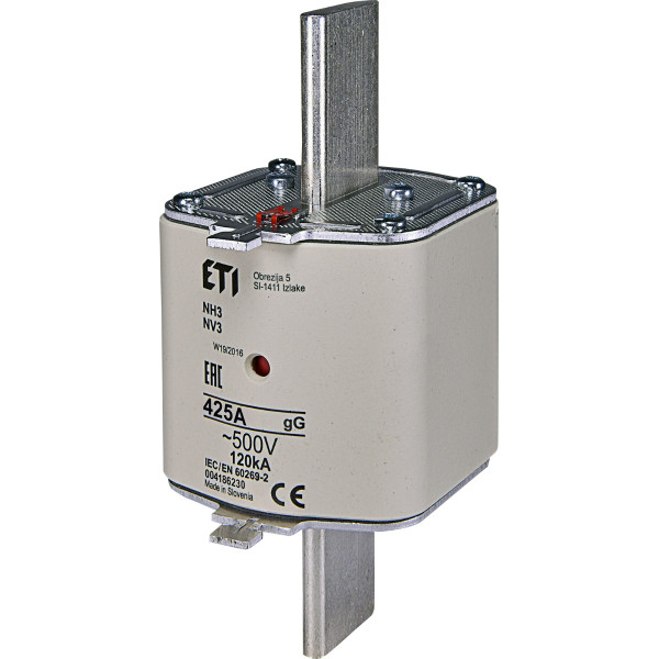 Запобіжник ETI 004186230 NH-3/gG 425A 500V KOMBI
