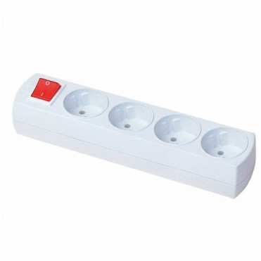 Колодка четверна FAR Manolya F204 з вимикачем (7.5.2.92113)