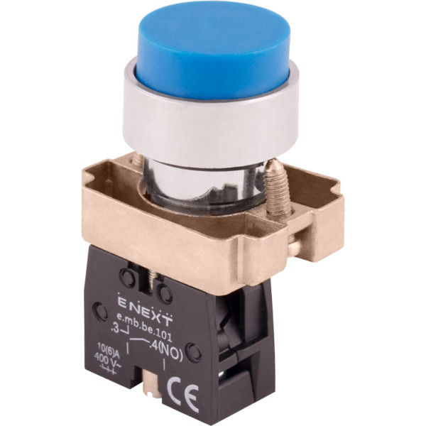 Кнопка E.Next e.mb.bl61 1NO синя (p0810114)