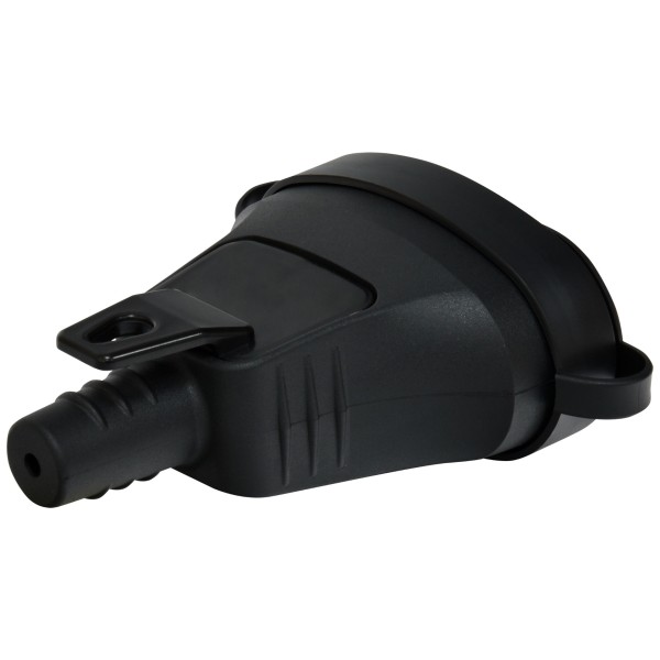 Розетка кабельная 2-местная ETI ERS-2C 2Р+РЕ Schuko каучук IP44 черная - фото №2