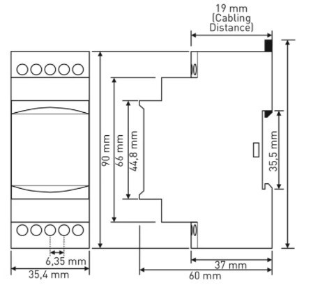 Реле контролю фаз Tense GKT-03F (без контролю нуля) - фото №1
