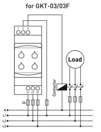 Реле контролю фаз Tense GKT-03F (без контролю нуля) - фото №2