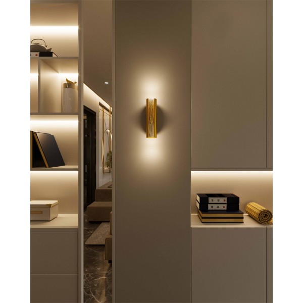 Бра, настінний світильник Pikart 34149 Maz G9 2x60W IP20 латунний - фото №1