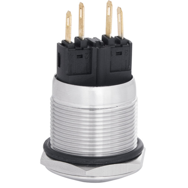 Металлическая кнопка Аско-Укрем TYJ 22-331 1NO+1NC с фиксацией (A0140010130) - фото №3