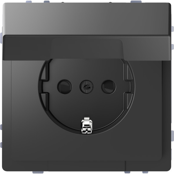 Розетка Schneider Electric D-Life MTN2310-6034 с з/к и крышкой антрацит
