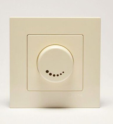 Світлорегулятор 1000Вт Gunsan Eqona крем - фото №1